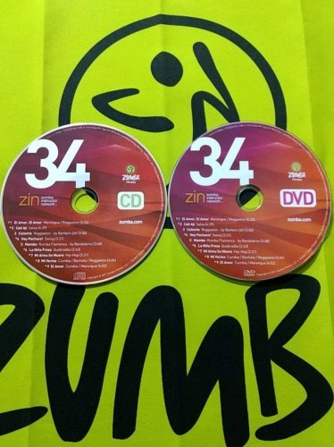 South American dance courses ZUMBA 34 HD DVD+CD
