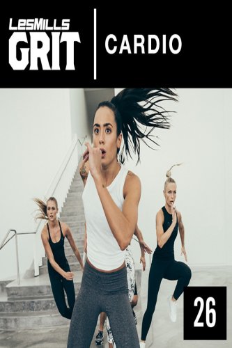 Les Mills GRIT CARDIO 26 CD, DVD, Notes Hiit Training
