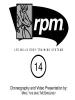 Les Mills RPM 14 Releases DVD CD Instructor Notes