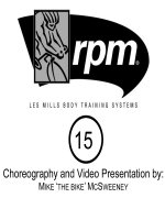 Les Mills RPM 15 Releases DVD CD Instructor Notes