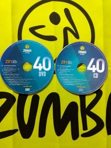 South American dance courses ZUMBA 40 HD DVD+CD