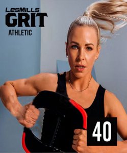 Les Mills GRIT ATHLETIC 40 CD, DVD Notes Hiit Training