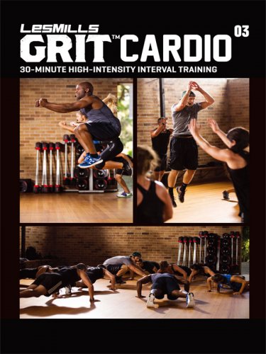 Les Mills GRIT CARDIO 03 CD, DVD, Notes Hiit Training