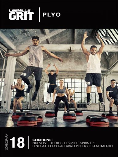 Les Mills GRIT Plyo 18 CD, DVD Notes Hiit Training