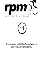 Les Mills RPM 11 Releases DVD CD Instructor Notes