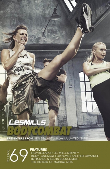 Les Mills BODYCOMBAT 69 Releases CD DVD Instructor Notes - Click Image to Close