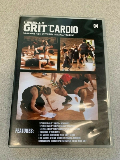 Les Mills GRIT CARDIO 04 CD, DVD, Notes Hiit Training - Click Image to Close