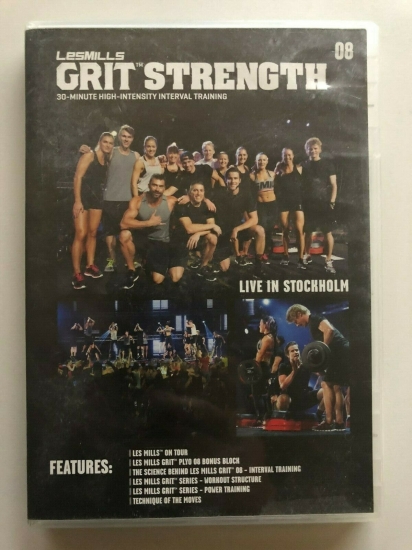 Les Mills GRIT STRENGTH 08 CD, DVD, Notes hiit training - Click Image to Close