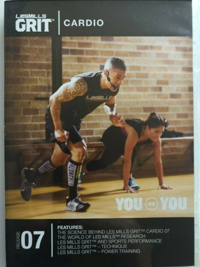 Les Mills GRIT CARDIO 07 CD, DVD, Notes Hiit Training - Click Image to Close