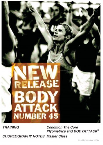 Les Mills BODY ATTACK 45 Releases DVD CD Instructor Notes