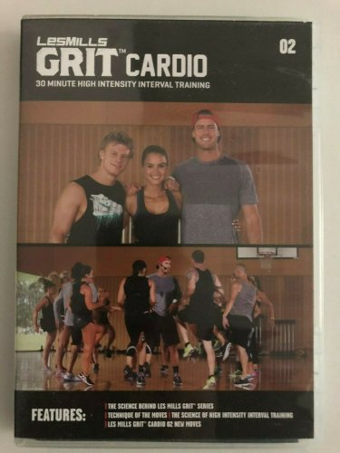 Les Mills GRIT CARDIO 02 CD, DVD, Notes Hiit Training