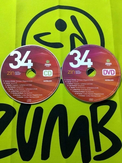 South American dance courses ZUMBA 34 HD DVD+CD - Click Image to Close