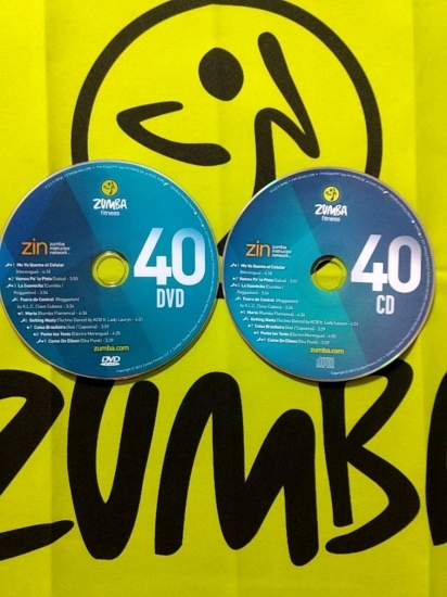 South American dance courses ZUMBA 40 HD DVD+CD - Click Image to Close