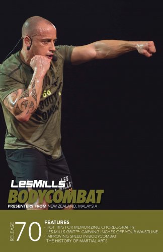 Les Mills BODYCOMBAT 70 Releases CD DVD Instructor Notes