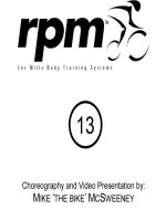 Les Mills RPM 13 Releases DVD CD Instructor Notes